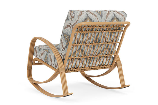 Lloyd Flanders - Riviera Lounge Rocker In Camel Finish With Yoko Mist Fabric - 278033152727 view 2
