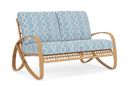Lloyd Flanders - Riviera Loveseat In Camel Finish With Aman Capri Fabric - 2780501521800 view 1