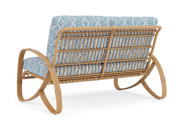 Lloyd Flanders - Riviera Loveseat In Camel Finish With Aman Capri Fabric - 2780501521800 view 2