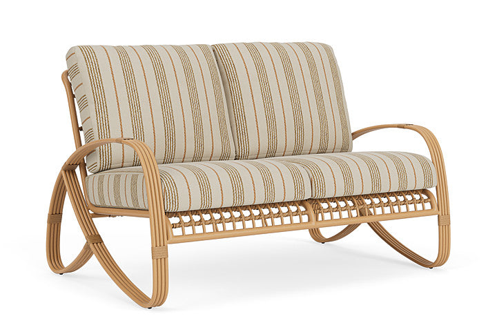 Lloyd Flanders - Riviera Loveseat In Camel Finish With Amber Waves Fabric - 2780501522044 view 1