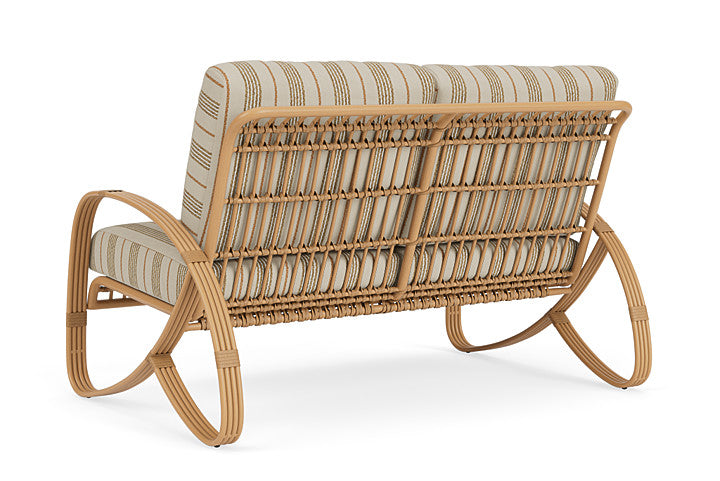Lloyd Flanders - Riviera Loveseat In Camel Finish With Amber Waves Fabric - 2780501522044 view 2
