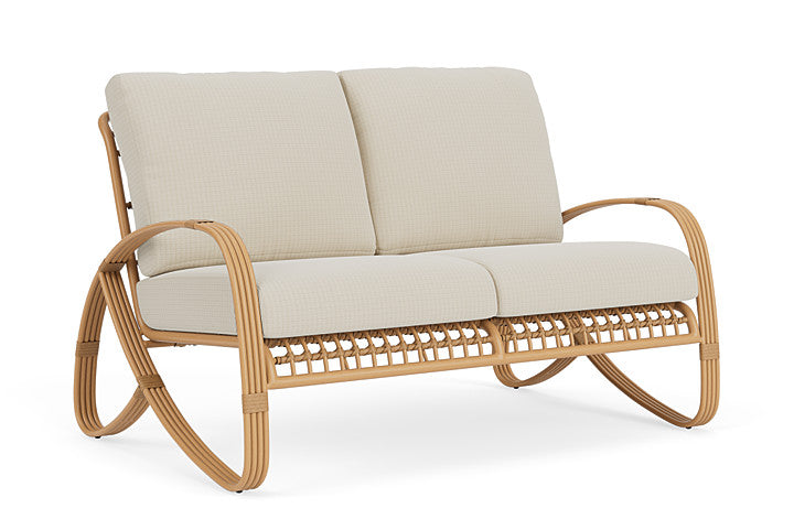 Lloyd Flanders - Riviera Loveseat In Camel Finish With Beach Natural Fabric - 2780501522005 view 1