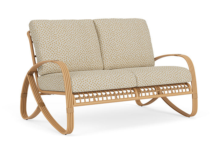 Lloyd Flanders - Riviera Loveseat In Camel Finish With Bebot Sisal Fabric - 2780501522048 view 1