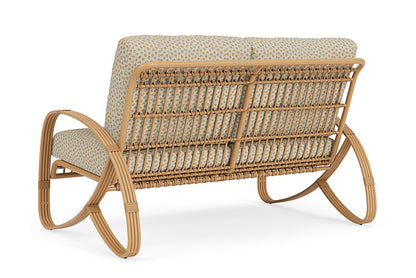 Lloyd Flanders - Riviera Loveseat In Camel Finish With Bebot Sisal Fabric - 2780501522048 view 2