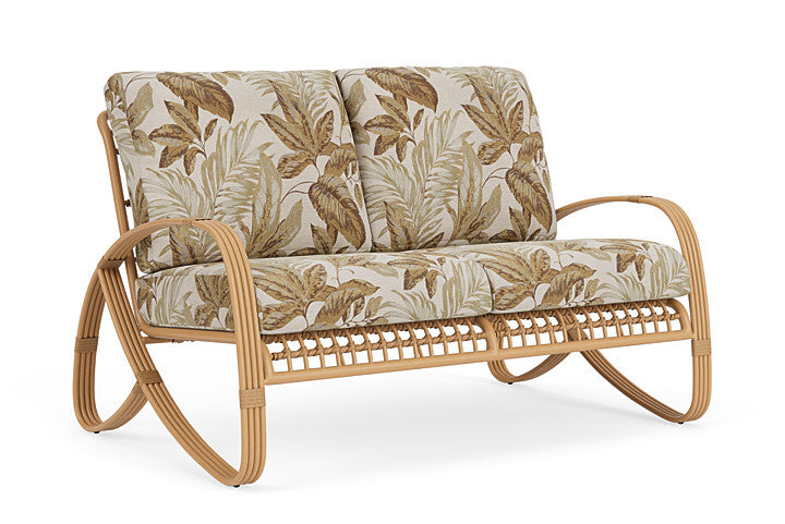 Lloyd Flanders - Riviera Loveseat In Camel Finish With Botanic Willow Fabric - 278050152164 view 1