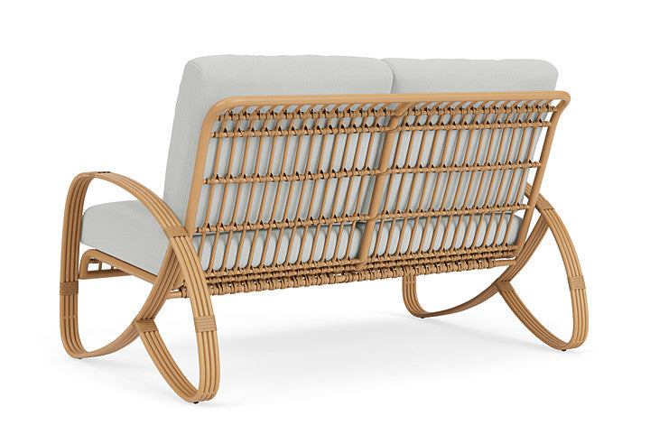 Lloyd Flanders - Riviera Loveseat In Camel Finish With Bright Side Fog Fabric - 2780501522012 view 2