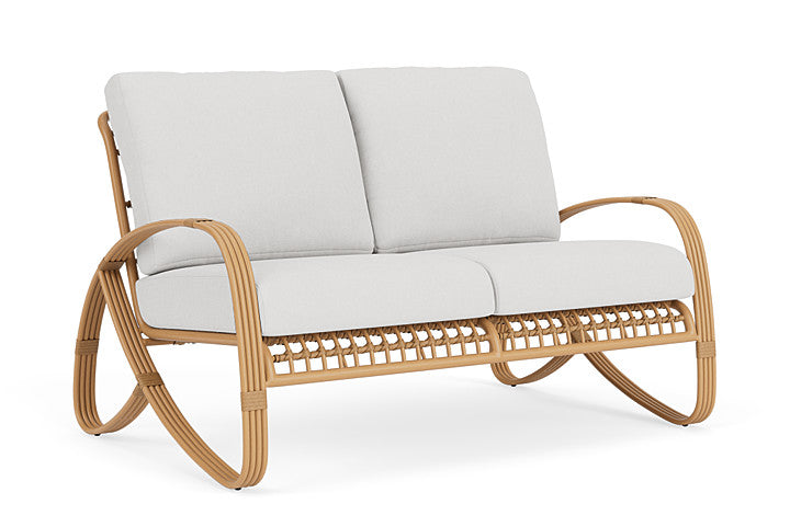 Lloyd Flanders - Riviera Loveseat In Camel Finish With Canvas Natural Fabric - 278050152159 view 1