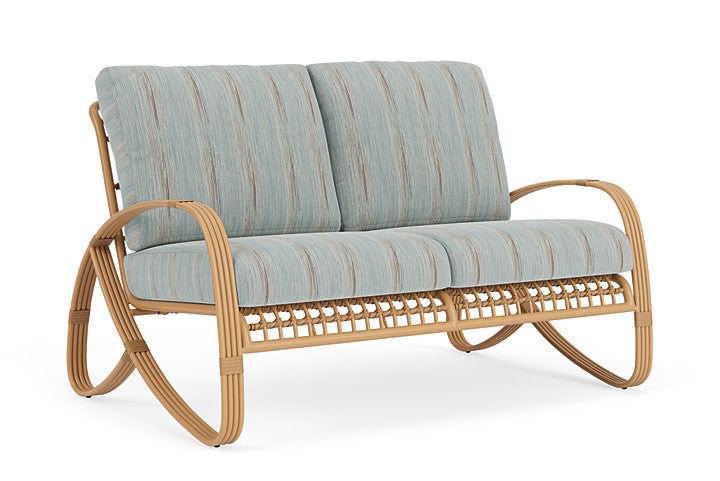 Lloyd Flanders - Riviera Loveseat In Camel Finish With Colorwave Mist Fabric - 2780501522072 view 1