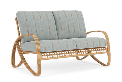 Lloyd Flanders - Riviera Loveseat In Camel Finish With Colorwave Mist Fabric - 2780501522072 view 1