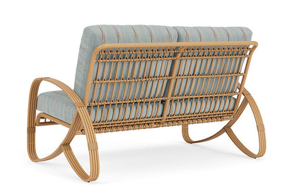 Lloyd Flanders - Riviera Loveseat In Camel Finish With Colorwave Mist Fabric - 2780501522072 view 2