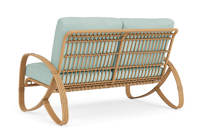 Lloyd Flanders - Riviera Loveseat In Camel Finish With Demo Mist Fabric - 278050152066 view 2