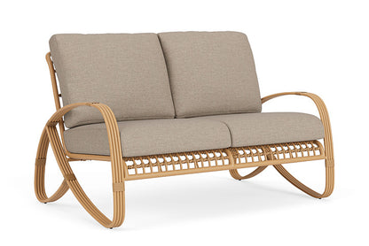 Lloyd Flanders - Riviera Loveseat In Camel Finish With Demo Oatmeal Fabric - 278050152080 view 1
