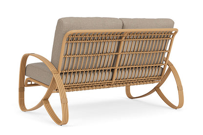 Lloyd Flanders - Riviera Loveseat In Camel Finish With Demo Oatmeal Fabric - 278050152080 view 2