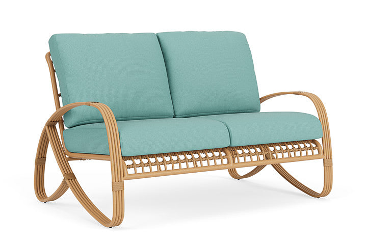 Lloyd Flanders - Riviera Loveseat In Camel Finish With Fife Aruba Fabric - 278050152748 view 1