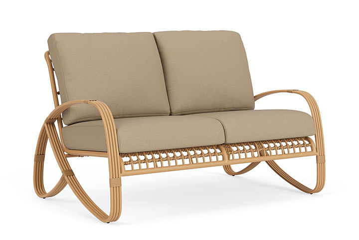 Lloyd Flanders - Riviera Loveseat In Camel Finish With Fife Sahara Fabric - 278050152742 view 1