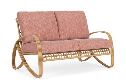 Lloyd Flanders - Riviera Loveseat In Camel Finish With Friendly Carnival Fabric - 2780501522043 view 1