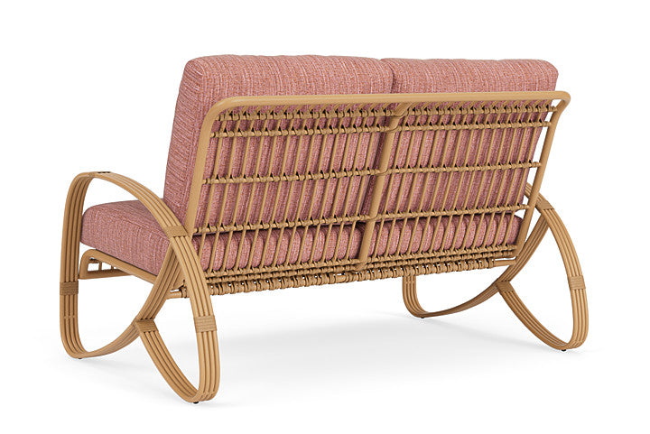 Lloyd Flanders - Riviera Loveseat In Camel Finish With Friendly Carnival Fabric - 2780501522043 view 2