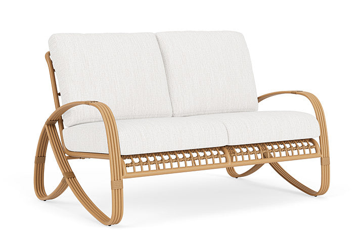 Lloyd Flanders - Riviera Loveseat In Camel Finish With Friendly Natural Fabric - 2780501522042 view 1