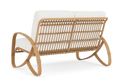 Lloyd Flanders - Riviera Loveseat In Camel Finish With Friendly Natural Fabric - 2780501522042 view 2