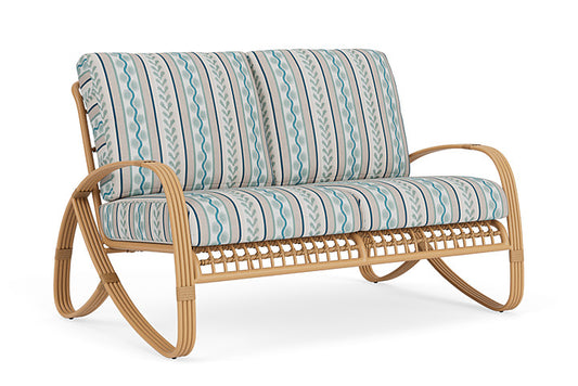 Lloyd Flanders - Riviera Loveseat In Camel Finish With Ilona Resort Fabric - 2780501522069 view 1
