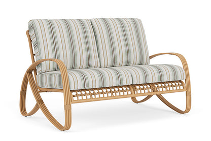 Lloyd Flanders - Riviera Loveseat In Camel Finish With Jansen Eucalyptus Fabric - 2780501522061 view 1