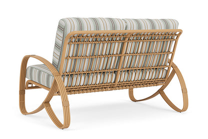 Lloyd Flanders - Riviera Loveseat In Camel Finish With Jansen Eucalyptus Fabric - 2780501522061 view 2