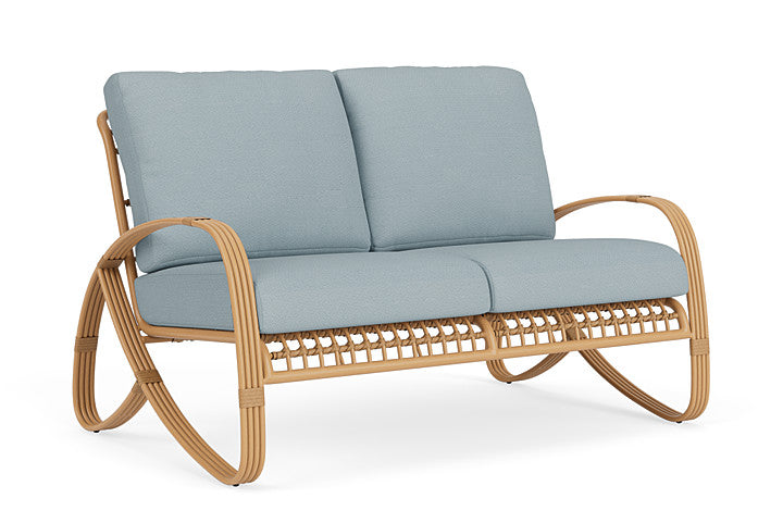 Lloyd Flanders - Riviera Loveseat In Camel Finish With Kadogo Lake Fabric - 2780501522041 view 1