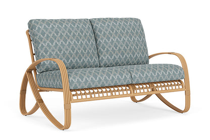 Lloyd Flanders - Riviera Loveseat In Camel Finish With Luna Mist Fabric - 2780501522070 view 1