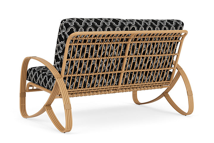 Lloyd Flanders - Riviera Loveseat In Camel Finish With Luna Onyx Fabric - 2780501522071 view 2