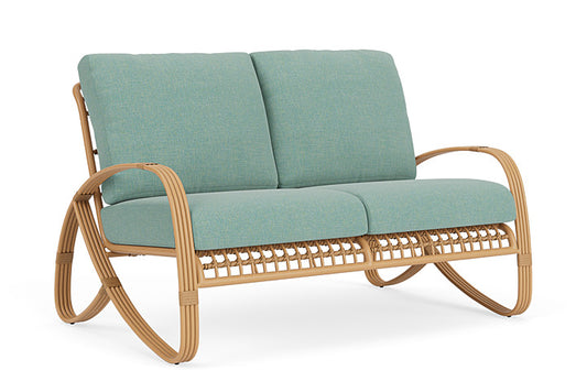Lloyd Flanders - Riviera Loveseat In Camel Finish With Pavian Pool Fabric - 2780501522045 view 1