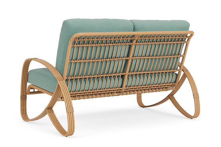 Lloyd Flanders - Riviera Loveseat In Camel Finish With Pavian Pool Fabric - 2780501522045 view 2