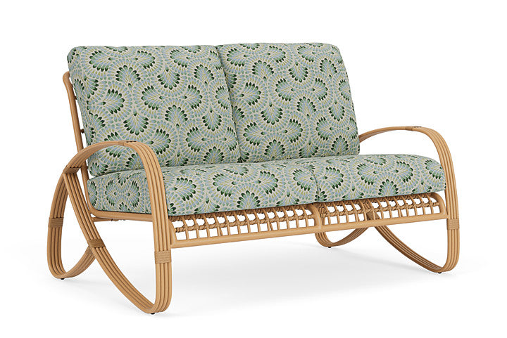 Lloyd Flanders - Riviera Loveseat In Camel Finish With Plume Spring Fabric - 2780501522085 view 1