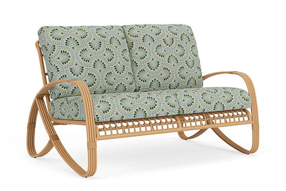 Lloyd Flanders - Riviera Loveseat In Camel Finish With Plume Spring Fabric - 2780501522085 view 1