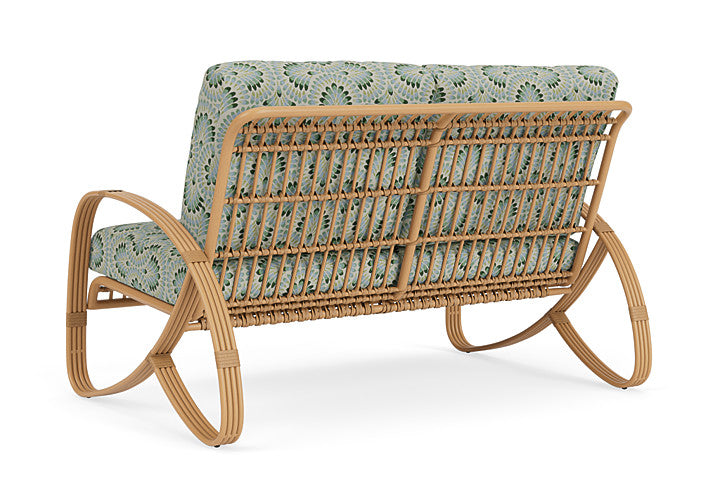 Lloyd Flanders - Riviera Loveseat In Camel Finish With Plume Spring Fabric - 2780501522085 view 2