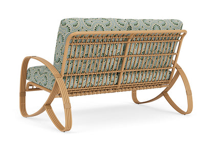 Lloyd Flanders - Riviera Loveseat In Camel Finish With Plume Spring Fabric - 2780501522085 view 2
