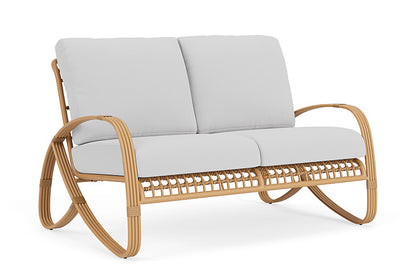 Lloyd Flanders - Riviera Loveseat In Camel Finish With Reflections Ice Fabric - 2780501522052 view 1