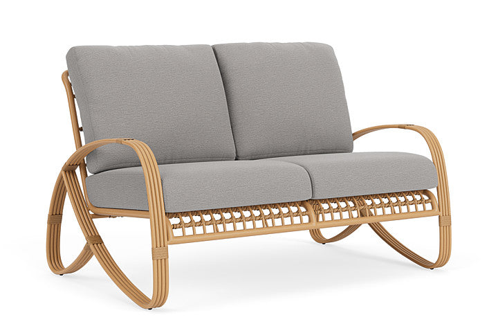 Lloyd Flanders - Riviera Loveseat In Camel Finish With Remy Shadow Fabric - 2780501522004 view 1