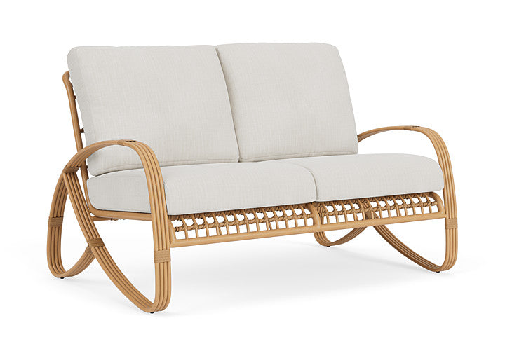 Lloyd Flanders - Riviera Loveseat In Camel Finish With Rollo Linen Fabric - 2780501522020 view 1