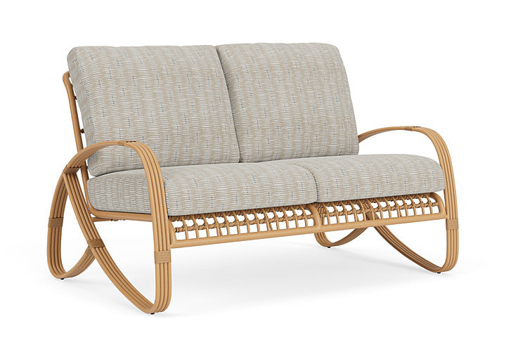 Lloyd Flanders - Riviera Loveseat In Camel Finish With Romulo Mineral Fabric - 2780501522050 view 1