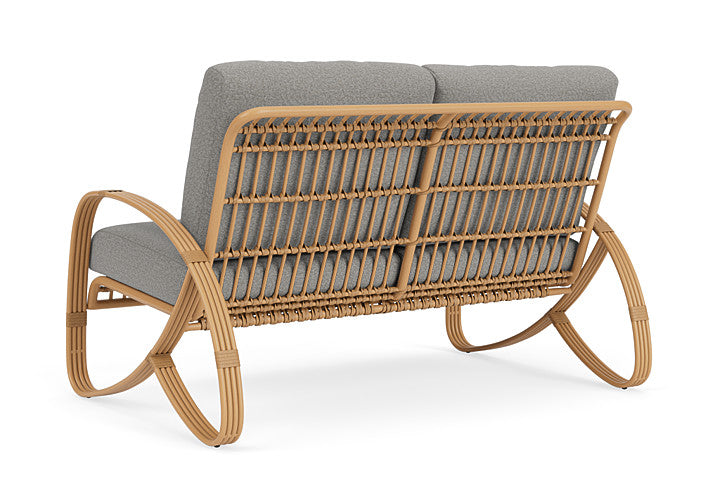 Lloyd Flanders - Riviera Loveseat In Camel Finish With Rumba Nickel Fabric - 2780501522011 view 2