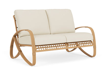 Lloyd Flanders - Riviera Loveseat In Camel Finish With Sailcloth Sailor Fabric - 278050152434 view 1