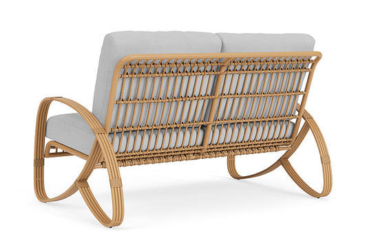 Lloyd Flanders - Riviera Loveseat In Camel Finish With Sandberg Dove Fabric - 2780501522022 view 2