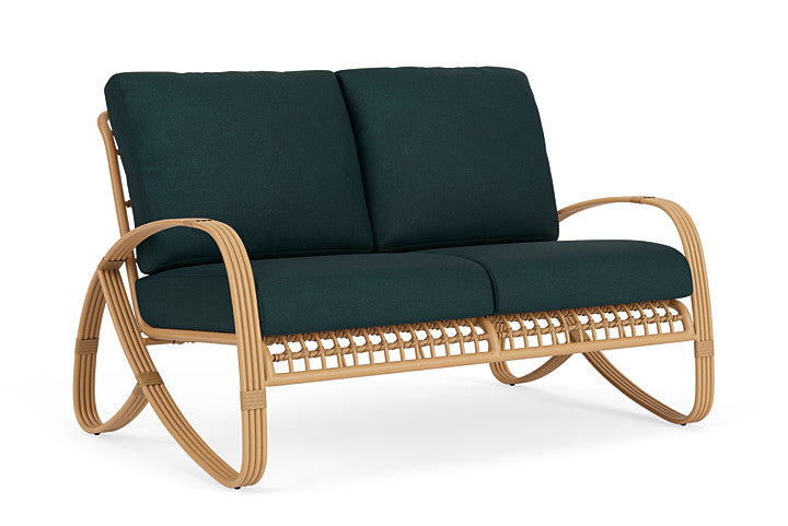 Lloyd Flanders - Riviera Loveseat In Camel Finish With Sandberg Lagoon Fabric - 2780501522039 view 1