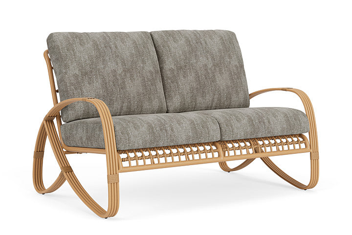 Lloyd Flanders - Riviera Loveseat In Camel Finish With Surface Slate Fabric - 2780501522056 view 1