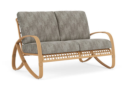 Lloyd Flanders - Riviera Loveseat In Camel Finish With Surface Slate Fabric - 2780501522056 view 1