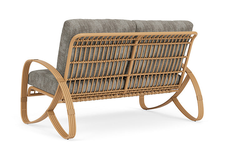 Lloyd Flanders - Riviera Loveseat In Camel Finish With Surface Slate Fabric - 2780501522056 view 2