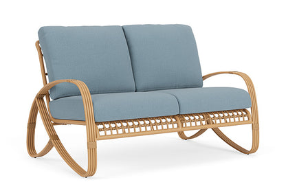 Lloyd Flanders - Riviera Loveseat In Camel Finish With Unearth Mist Fabric - 2780501522068 view 1