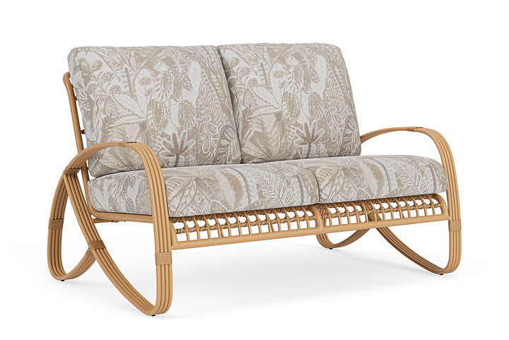 Lloyd Flanders - Riviera Loveseat In Camel Finish With Wayfarer Dune Fabric - 2780501522073 view 1
