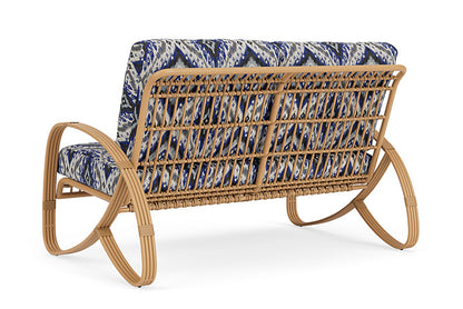 Lloyd Flanders - Riviera Loveseat In Camel Finish With Yoko Mediterranean Fabric - 278050152705 view 2