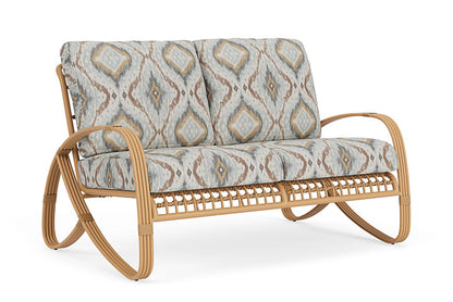 Lloyd Flanders - Riviera Loveseat In Camel Finish With Yoko Mist Fabric - 278050152727 view 1
